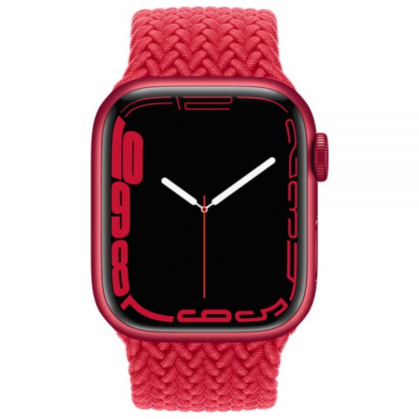 apple watch 7 Aluminum Case with Braided Solo Loop