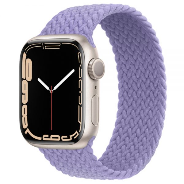 apple watch 7 Aluminum Case with Braided Solo Loop