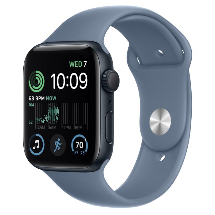 Apple Watch SE (2022) Midnight Aluminum Case with Sport Band-1